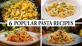 6 Must Try Popular Pasta Recipes  A Gastronomic Journey [upl. by Dnalhsa652]