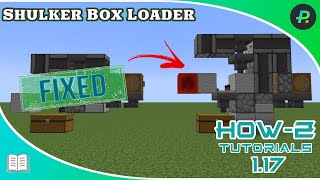 How To build a one wide tileable shulker box loader FIXED  Tutorial  Minecraft 1171 Java [upl. by Nyrroc]