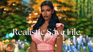 How To Create A Realistic Sims 4 Save File StepbyStep Tutorial  Tips  The Sims 4 [upl. by Arral953]