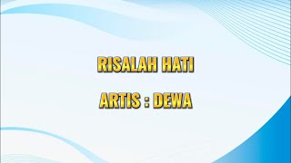 DEWA  RISALAH HATI  LIRIK [upl. by Anaujat]