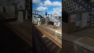 Passing through Carnoustie station and LC on an LNER Azuma shorts train trainjourney azuma lner [upl. by Pinsky156]