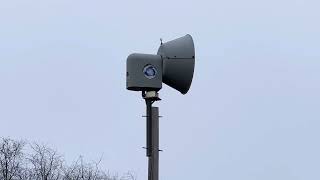 Elkhart IN Failed ASC T128  Erie Tornado Siren Ambience  Full Alert  Siren Test  12223 [upl. by Aralk]