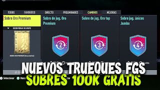 NUEVOS quotTRUEQUEquot PARA CONSEGUIR SOBRES DE 100K GRATIS en FIFA 22 [upl. by Dnaltiac]