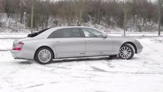 Maybach 62S Landaulet will it drift [upl. by Nnaeirual]