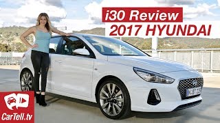 2017 Hyundai i30 Review SR Turbo  CarTelltv [upl. by Ydnelg]