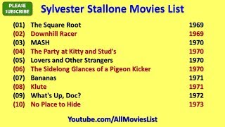 Sylvester Stallone Movies List [upl. by Hebbe99]