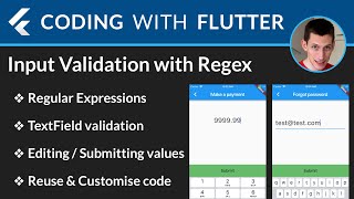 Flutter Input Validation with RegExp [upl. by Voletta]