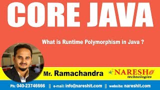 Core Java Tutorial  What is runtime polymorphism in Java   MrRamchandra [upl. by Casi]