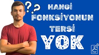 Tüm Fonksiyonların Tersi Var mıdır fonksiyonlar [upl. by Pack]