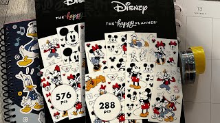 Plan With Me Donald Duck ThemedHappy Planner Vertical Layout [upl. by Barabas]