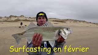 Surfcasting en février [upl. by Eyahs159]