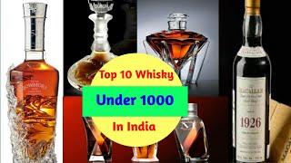 10 whiskies under 1000 INR best Indian budget Whisky [upl. by Hesta]