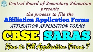 CBSE Video Explaining How to apply amp fill various forms for Affiliation according to categories [upl. by Theodosia]