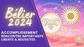 ♈️🌞🍀BELIER 2024 TIRAGE INCROYABLE  ACCOMPLISSEMENT un engagement important liberté amp réussites [upl. by Drofniw]