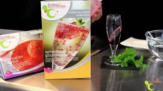 Cuisine moléculaire  Cocktail cerise melisse  Molecular Cooking [upl. by Virginia]