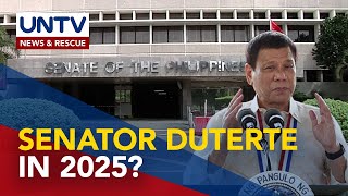 ExPrexy Rodrigo Duterte tops poll of possible 2025 Senatorial candidate [upl. by Nashom502]