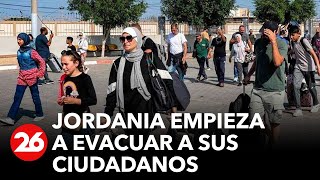 Jordania empieza a evacuar a sus ciudadanos [upl. by Hagile]