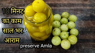 Probiotic Gooseberry। How to Preserve Amla salted Gooseberry Recipe। Amla Recipe। आंवला रेसिपी। [upl. by Nakhsa454]