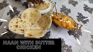 Naan with Butter chickenDinner recipeTamil [upl. by Ganiats]