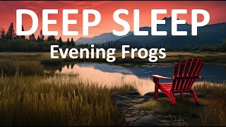 DEEP SLEEP with BLACK SCREEN  Evening Frogs  10 Hours [upl. by Gunn879]