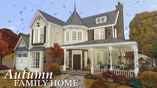 Bloxburg Autumn Roleplay Home  Speedbuild  Roblox Bloxburg [upl. by Dauf]