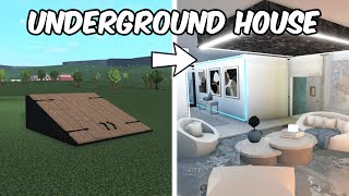 BUILDING AN UNDERGROUND HOUSE IN BLOXBURG [upl. by Leirbaj358]