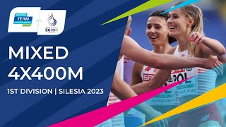 Mixed 4x400m Heat A  Full Race Replay  Silesia 2023 European Athletics Team Championships [upl. by Haelhsa]