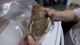 Anova Sous Vide New York Steak Recipe [upl. by Wood572]