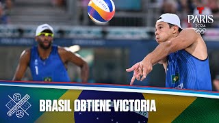 Brasil derrota a Canadá en Voleibol Playa  Juegos Olímpicos París 2024  Telemundo Deportes [upl. by Wadsworth]