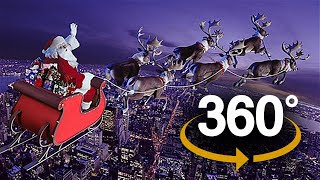 Realidade Virtual 360° Passeio de trenó com o Papai Noel [upl. by Assetan]