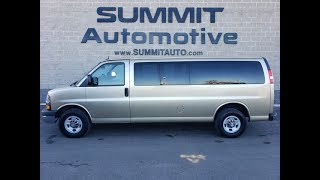 2013 CHEVROLET EXPRESS 3500 12 PASSENGER VAN WALK AROUND REVIEW 20J101A SOLD wwwSUMMITAUTOcom [upl. by Arehc]