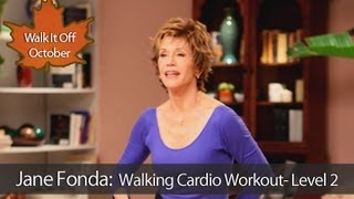 Jane Fonda Walking Cardio Workout  Level 2 [upl. by Rotsen]