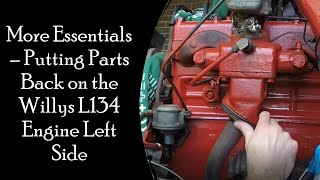 More Essentials  Putting the Exhaust Oil Pressure line Choke Cable Torque etc on L134 Engine [upl. by Ihteerp]