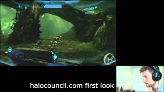 Halo 4 E3 Campaign Gameplay live reaction from u4iX HaloCouncil [upl. by Grazia784]