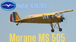 RC MORANE MS 505 RADIAL MOKI S250 TOWING SAILPLANE Flugtag SFC Darmstadt 2023 [upl. by Enia]