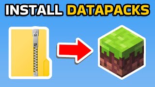 How to Install DataPacks to Minecraft 118 Tutorial [upl. by Petrick]