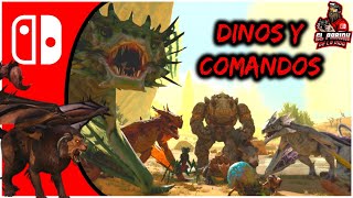 ARK SCORCHED EARTH DINOS y COMANDOS NINTENDO SWITCH [upl. by Airda291]