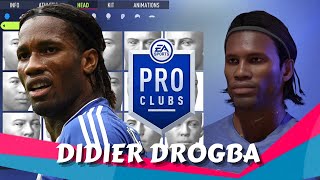 FIFA 22 Didier Drogba Pro Clubs Creation [upl. by Ycniuqed558]