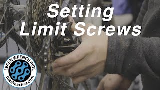 How to adjust the High and low limit screws on the rear derailleur [upl. by Bibah]