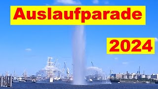 Hafengeburtstag Hamburg Auslaufparade der Schiffe 2024 [upl. by Harman622]