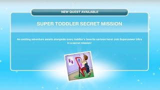 Sims Freeplay  Baby Steps Update 3  Super Toddler Secret Mission [upl. by Airlie828]