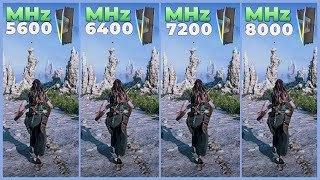 DDR5│5600 MHz vs 6400 MHz vs 7200 MHz vs 8000 MHz  Tested in 9 Games [upl. by Alyson331]