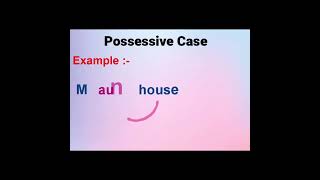 Possessive Case  shorts  vaishalimohile2555 [upl. by Nellie]