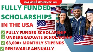 List of fully funded undergraduate scholarships in USA 2024  bachelor degree scholarships [upl. by Star]