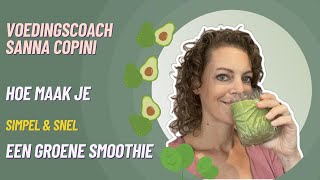 Gezonde smoothie spinazie [upl. by Aztinaj]