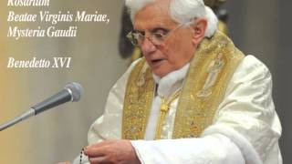 Rosario in Latino di Benedetto XVI  Misteri Gaudiosi [upl. by Anastos]