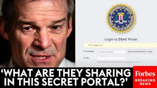 BREAKING NEWS Jim Jordan Claims Evidence Of Secret Portal Used By Govt Agencies To Track Citizens [upl. by Smada]