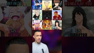 200 TO BUY ANIME POWERS 💰 anime manga shorts [upl. by Kcirreg]