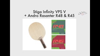 Stiga Infinity VPS V  Andro Rasanter R48 amp R45 [upl. by Yrruc15]