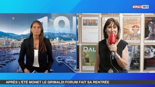 Expositions  après lété Monet le Grimaldi Forum fait sa rentrée [upl. by Noirod]